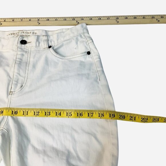 Ralph Lauren Jeans Slim Boot White Womens Size 6P - Picture 7 of 9